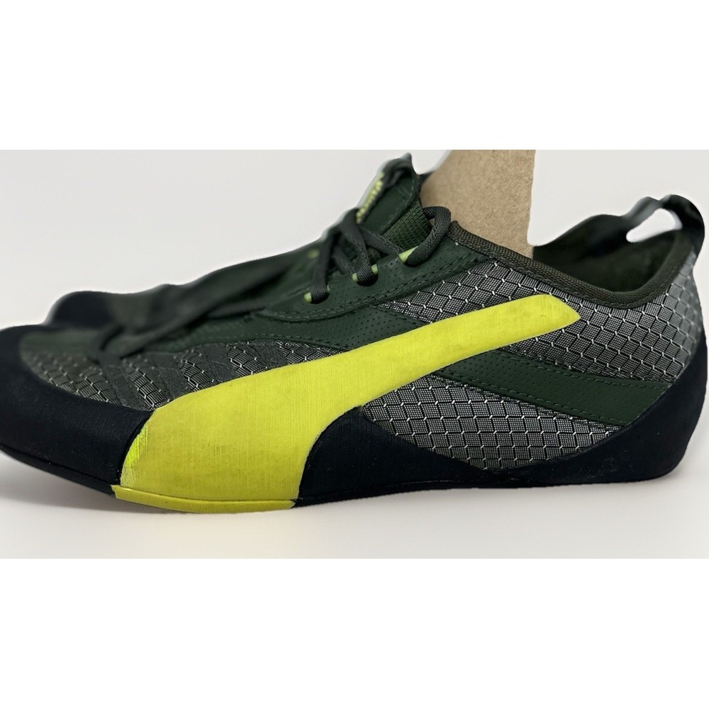 Puma Climbing Shoes EU 39 US 8.5 Gray Green Yellow Lace Up Rock Climb - Picture 6 of 9